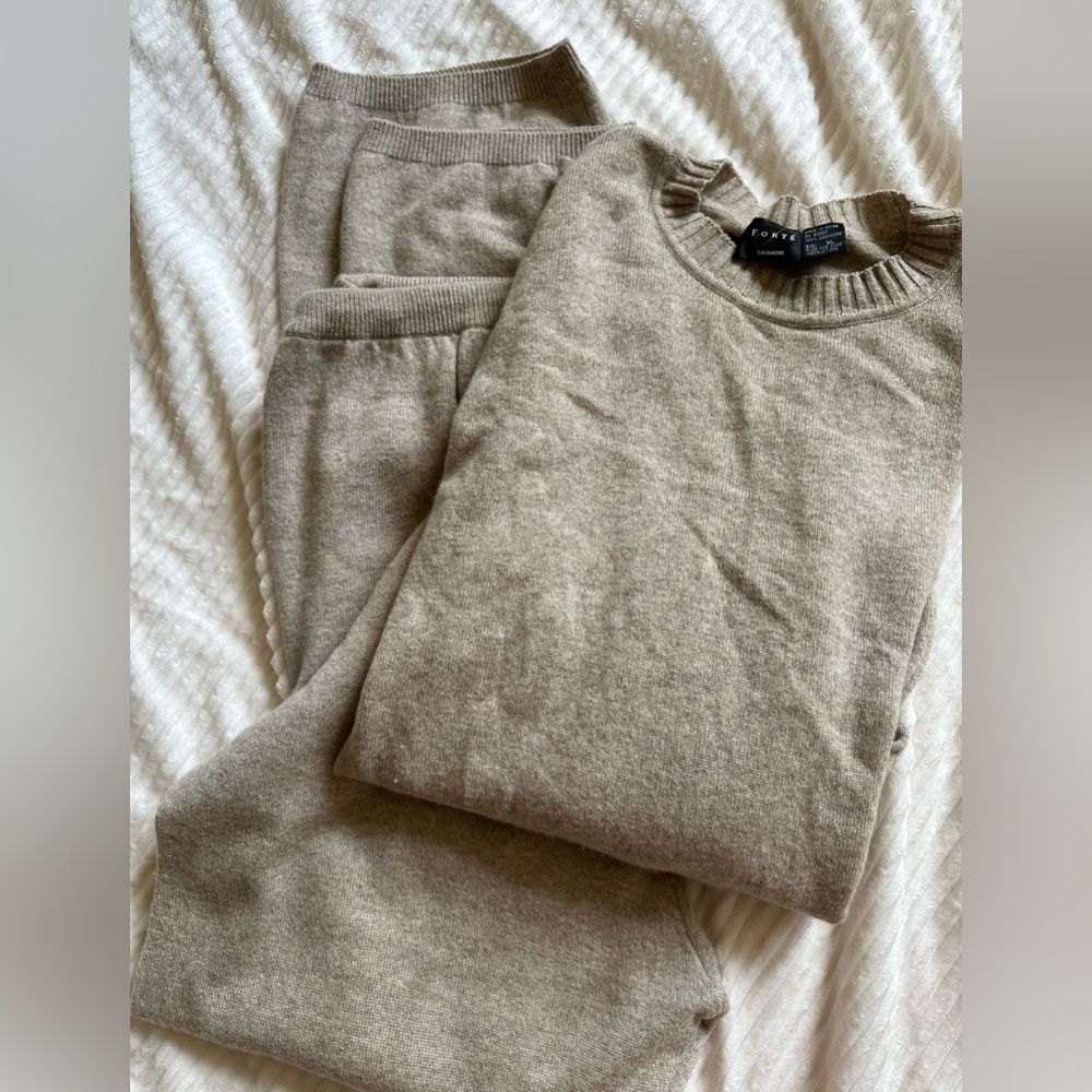 Forte 100% cashmere lounge set XL